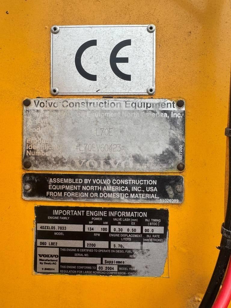 Volvo L70E Wielladers